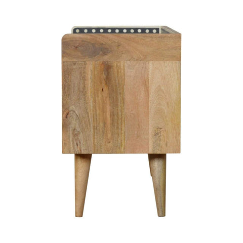 Bone Inlay Gallery Back Media Unit Living Artisan Furniture 