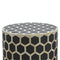 Bone Inlay Occasional Stool Living Artisan Furniture 
