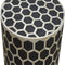 Bone Inlay Occasional Stool Living Artisan Furniture 