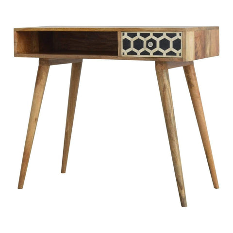 Bone Inlay Writing Desk Sleeping Artisan Furniture 