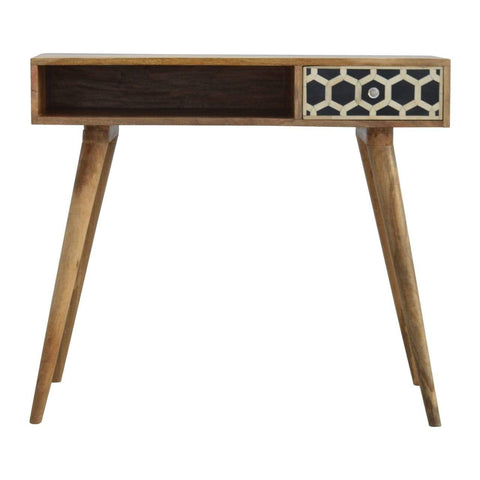 Bone Inlay Writing Desk Sleeping Artisan Furniture 