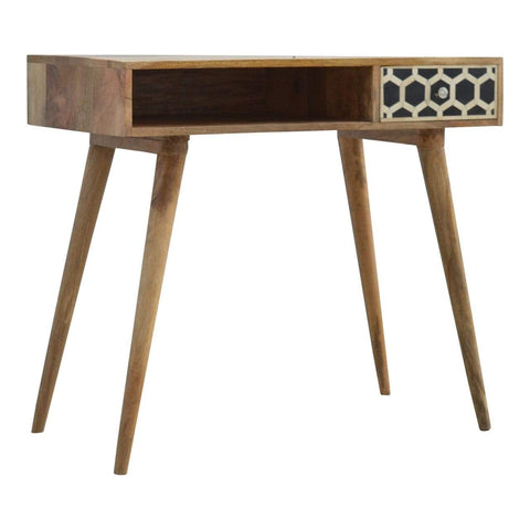 Bone Inlay Writing Desk Sleeping Artisan Furniture 