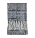 Border Stripe Throw Grey Accessories Regency Studio 