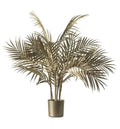 Boulevard Potted Palm Tree Champagne Gold Small Accessories Regency Studio 