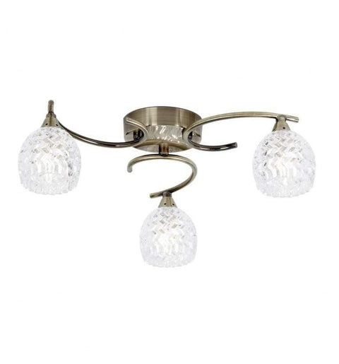 Boyer 3 Ceiling Lamp Antique Brass Lighting Regency Studio 