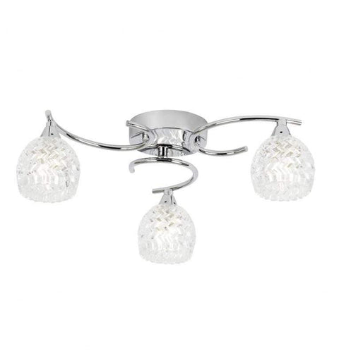 Boyer 3 Ceiling Lamp Chrome Lighting Regency Studio 