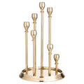 Brass Circular Multi Candle Holder Accessories Hill Interiors 