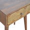 Brass Inlay Chevron Bedside Sleeping Artisan Furniture 