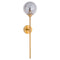 Brass Smoked Glass Globe Wall Pendant Lighting Hill Interiors 
