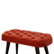 Brick Red Cotton Velvet Deep Button Bench Living Artisan Furniture 