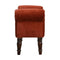 Brick Red Velvet Bench Living Artisan Furniture 