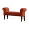 Brick Red Velvet Bench Living Artisan Furniture 