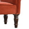 Brick Red Velvet Bench Living Artisan Furniture 