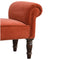 Brick Red Velvet Bench Living Artisan Furniture 