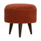 Brick Red Velvet Nordic Style Footstool Living Artisan Furniture 