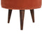 Brick Red Velvet Nordic Style Footstool Living Artisan Furniture 