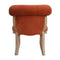 Brick Red Velvet Studded Chair Living Artisan Furniture 