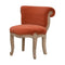 Brick Red Velvet Studded Chair Living Artisan Furniture 