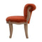 Brick Red Velvet Studded Chair Living Artisan Furniture 