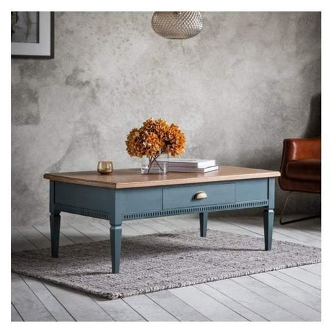 Bronte 1 Drawer Coffee Table Storm W1200 x D650 x H450mm Living Regency Studio 