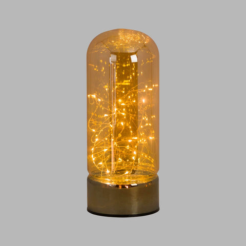 Bronze Dome Lantern With Led Micro Lights Accessories Hill Interiors 
