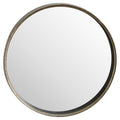 Bronze Narrow Edged Wall Mirror Mirrors Hill Interiors 