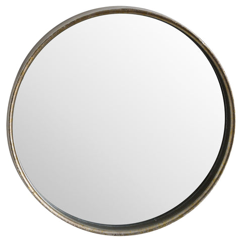 Bronze Narrow Edged Wall Mirror Mirrors Hill Interiors 