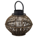 Brown Bamboo Style Large Lantern Accessories Hill Interiors 