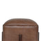 Brown Leather Footstool with Solid Wood Legs Living Artisan Furniture 