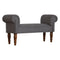 Brown Tweed Bedroom Bench Living Artisan Furniture 