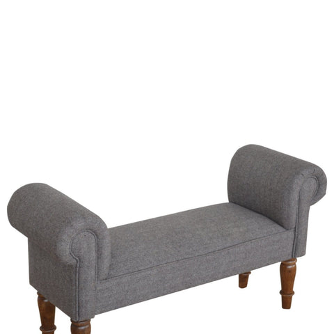 Brown Tweed Bedroom Bench Living Artisan Furniture 
