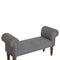 Brown Tweed Bedroom Bench Living Artisan Furniture 