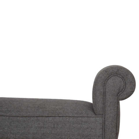 Brown Tweed Bedroom Bench Living Artisan Furniture 