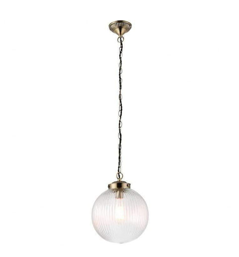 Brydon Pendant Light Clear Glass Small Lighting Regency Studio 