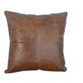 Buffalo Hide Leather Scatter Cushion Accessories Artisan Furniture 