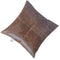 Buffalo Hide Leather Scatter Cushion Accessories Artisan Furniture 