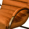 Burnt Orange And Brass Ribbed Ark Chair Living Hill Interiors 