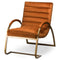 Burnt Orange And Brass Ribbed Ark Chair Living Hill Interiors 