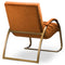 Burnt Orange And Brass Ribbed Ark Chair Living Hill Interiors 