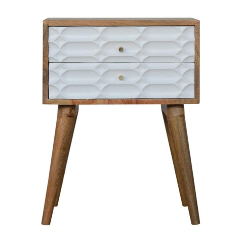 Capsule Carved Bedside Sleeping Artisan Furniture 