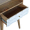 Capsule Carved Bedside with Open Slot Sleeping Artisan Furniture 