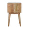 Capsule Carved Bedside with Open Slot Sleeping Artisan Furniture 