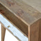 Capsule Carved Bedside with Open Slot Sleeping Artisan Furniture 