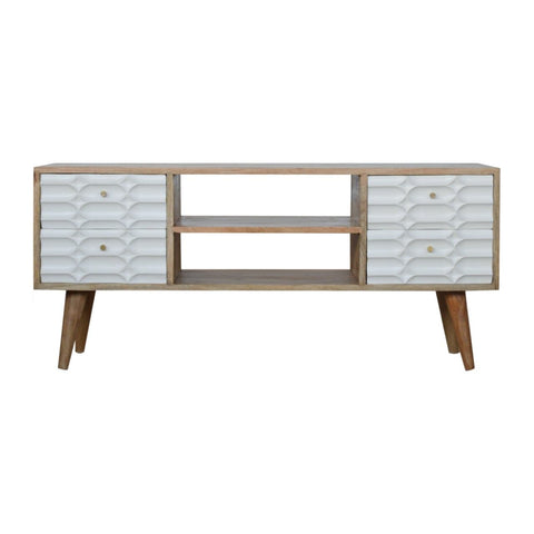 Capsule White Painted Media Unit Living Artisan Furniture 