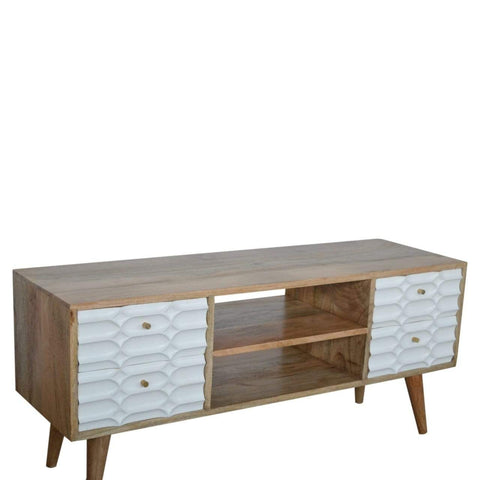 Capsule White Painted Media Unit Living Artisan Furniture 