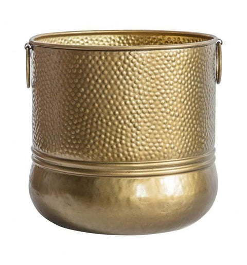 Capulin Planter Large Brass Antique Accessories Regency Studio 
