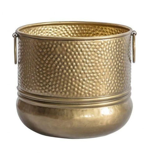 Capulin Planter Small Brass Antique Accessories Regency Studio 