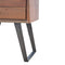 Caramel Bedside with Iron Legs Sleeping Artisan Furniture 