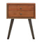 Caramel Bedside with Iron Legs Sleeping Artisan Furniture 