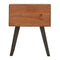 Caramel Bedside with Iron Legs Sleeping Artisan Furniture 
